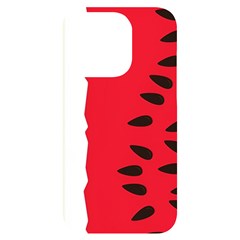 Watermelon Black Green Melon Red Iphone 14 Pro Black Uv Print Case by Cemarart