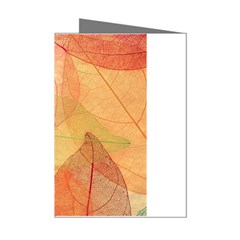 Leaves Patterns Colorful Leaf Pattern Mini Greeting Cards (pkg Of 8)