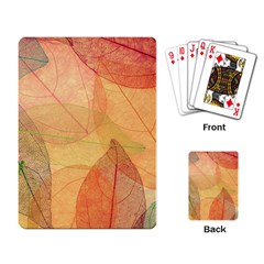 Leaves Patterns Colorful Leaf Pattern Playing Cards Single Design (rectangle)