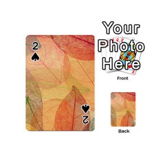 Leaves Patterns Colorful Leaf Pattern Playing Cards 54 Designs (mini)