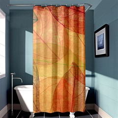 Leaves Patterns Colorful Leaf Pattern Shower Curtain 36  X 72  (stall)  by Cemarart