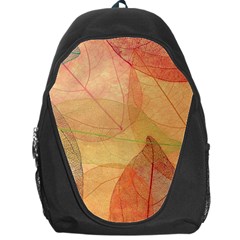 Leaves Patterns Colorful Leaf Pattern Backpack Bag by Cemarart