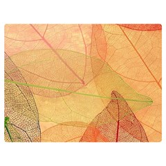 Leaves Patterns Colorful Leaf Pattern Premium Plush Fleece Blanket (extra Small) by Cemarart