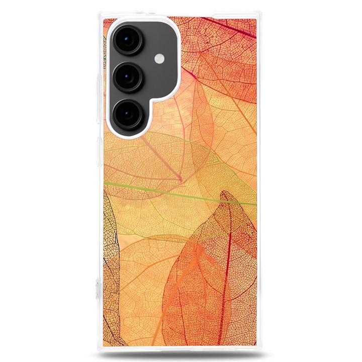 Leaves Patterns Colorful Leaf Pattern Samsung Galaxy S24 Plus 6.7 Inch TPU UV Case