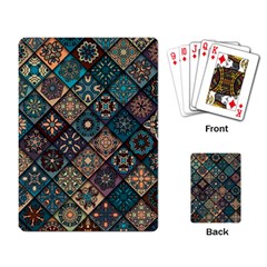 Flower Texture Background Colorful Pattern Playing Cards Single Design (rectangle)