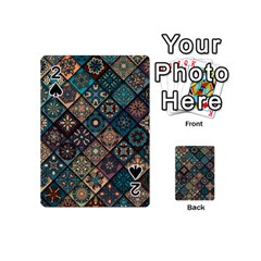 Flower Texture Background Colorful Pattern Playing Cards 54 Designs (mini)