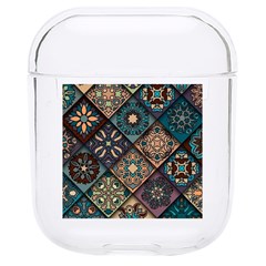 Flower Texture Background Colorful Pattern Hard Pc Airpods 1/2 Case by Cemarart