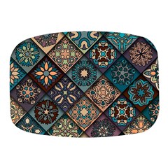 Flower Texture Background Colorful Pattern Mini Square Pill Box by Cemarart