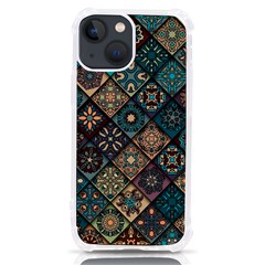 Flower Texture Background Colorful Pattern Iphone 13 Mini Tpu Uv Print Case by Cemarart