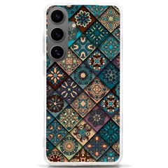 Flower Texture Background Colorful Pattern Samsung Galaxy S24 Ultra 6 9 Inch Tpu Uv Case by Cemarart