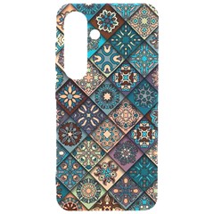 Flower Texture Background Colorful Pattern Samsung Galaxy S24 6 2 Inch Black Tpu Uv Case