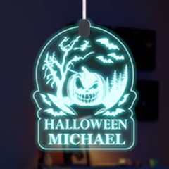 Personalized Happy Halloween Name Any Text LED Acrylic Ornament