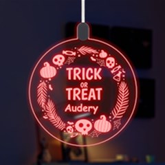 Personalized Happy Halloween Name Any Text LED Acrylic Ornament