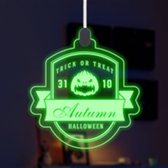 Personalized Happy Halloween Name Any Text LED Acrylic Ornament