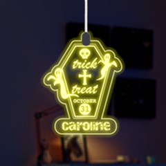 Personalized Happy Halloween Name Any Text LED Acrylic Ornament