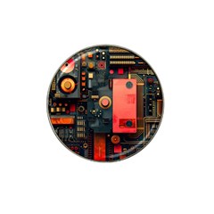 Tech Technology Pattern Hat Clip Ball Marker by Salmanaz77