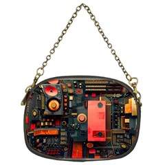 Tech Technology Pattern Chain Purse (one Side) by Salmanaz77