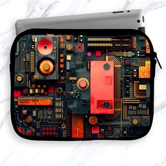 Tech Technology Pattern Apple Ipad 2/3/4 Zipper Cases by Salmanaz77