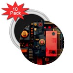 Tech Technology Pattern 2.25  Magnets (10 pack)  Front