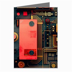 Tech Technology Pattern Greeting Card