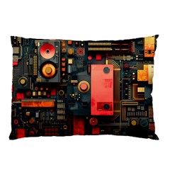 Tech Technology Pattern Pillow Case (two Sides) by Salmanaz77