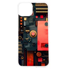 Tech Technology Pattern Iphone 15 Tpu Uv Print Case by Salmanaz77