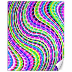 Neon Trippy Swirls Twirls Design Canvas 16  X 20  by Salmanaz77