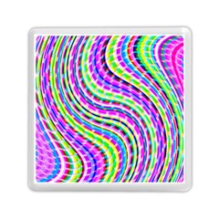 Neon Trippy Swirls Twirls Design Memory Card Reader (square) by Salmanaz77