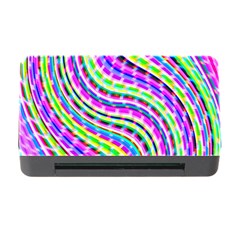 Neon Trippy Swirls Twirls Design Memory Card Reader With Cf by Salmanaz77