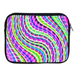 Neon Trippy Swirls Twirls Design Apple iPad 2/3/4 Zipper Cases Front