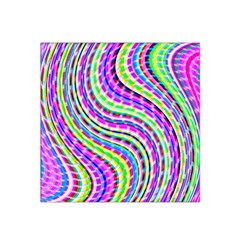 Neon Trippy Swirls Twirls Design Satin Bandana Scarf 22  X 22  by Salmanaz77