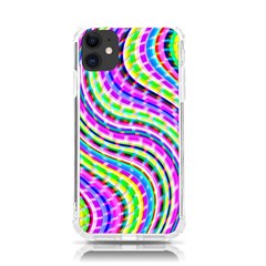 Neon Trippy Swirls Twirls Design Iphone 11 Tpu Uv Print Case by Salmanaz77