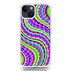 Neon Trippy Swirls Twirls Design Iphone 14 Tpu Uv Print Case by Salmanaz77