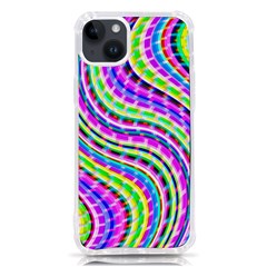 Neon Trippy Swirls Twirls Design Iphone 14 Plus Tpu Uv Print Case by Salmanaz77