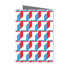 Fabric Geometric Pattern Background Mini Greeting Cards (pkg Of 8)