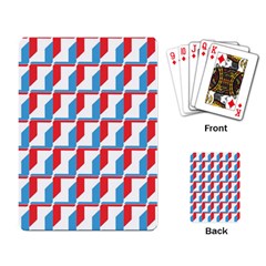 Fabric Geometric Pattern Background Playing Cards Single Design (rectangle)