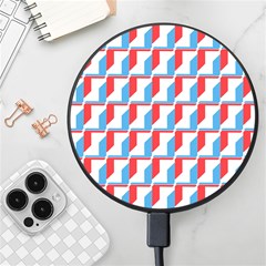 Fabric Geometric Pattern Background Wireless Fast Charger(black) by Salmanaz77