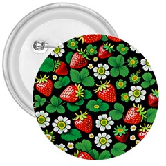 Strawberries Pattern 3  Buttons