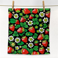 Strawberries Pattern Face Towel