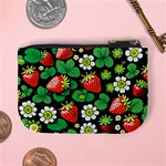 Strawberries Pattern Mini Coin Purse Back