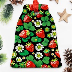 Strawberries Pattern Bell Ornament (two Sides)