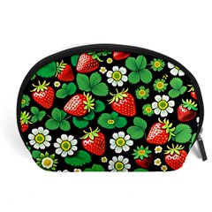 Strawberries Pattern Accessory Pouch (large) by Salmanaz77