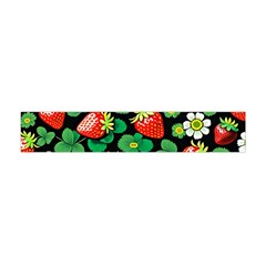 Strawberries Pattern Premium Plush Fleece Scarf (mini) by Salmanaz77