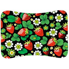 Strawberries Pattern Velour Seat Head Rest Cushion by Salmanaz77