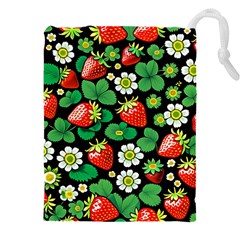 Strawberries Pattern Drawstring Pouch (4xl) by Salmanaz77