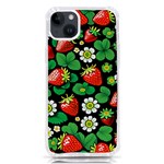 Strawberries Pattern iPhone 14 Plus TPU UV Print Case Front