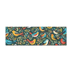 Birds Pattern Flowers Whimsical Sticker (Bumper)