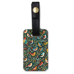 Birds Pattern Flowers Whimsical Luggage Tag (one side)