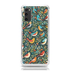 Birds Pattern Flowers Whimsical Samsung Galaxy S20 6.2 Inch TPU UV Case