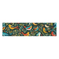 Birds Pattern Flowers Whimsical Banner and Sign 4  x 1 